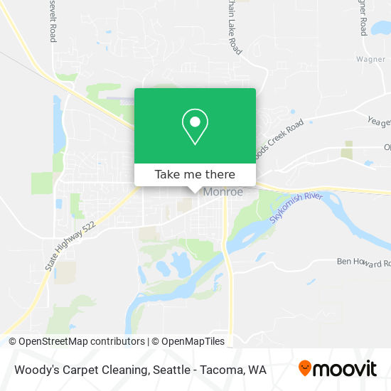 Woody's Carpet Cleaning map