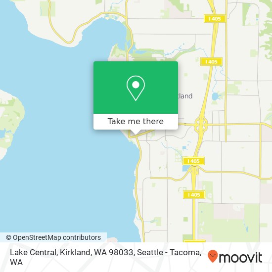 Mapa de Lake Central, Kirkland, WA 98033