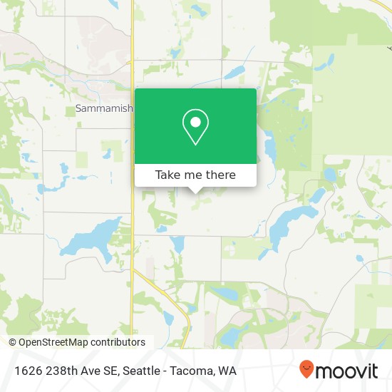 Mapa de 1626 238th Ave SE, Sammamish, WA 98075