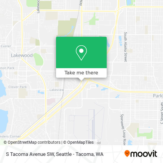 Mapa de S Tacoma Avenue SW