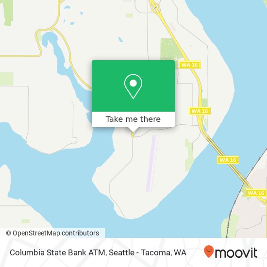 Mapa de Columbia State Bank ATM, 1902 Point Fosdick Dr NW