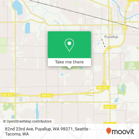 Mapa de 82nd 23rd Ave, Puyallup, WA 98371