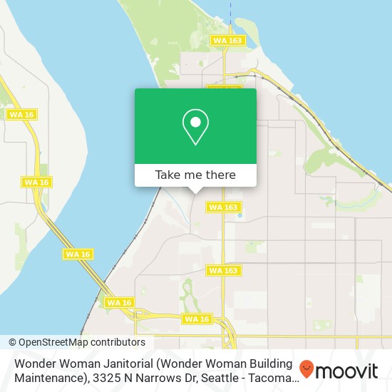 Mapa de Wonder Woman Janitorial (Wonder Woman Building Maintenance), 3325 N Narrows Dr