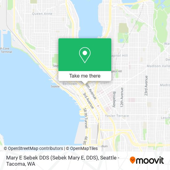 Mary E Sebek DDS map