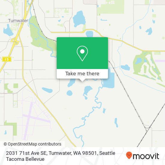 Mapa de 2031 71st Ave SE, Tumwater, WA 98501