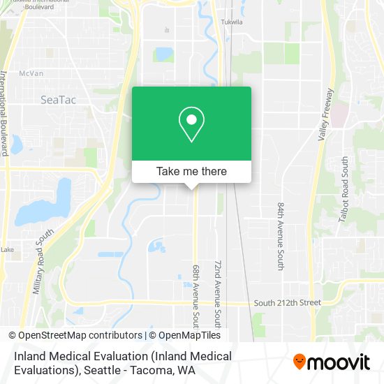 Mapa de Inland Medical Evaluation (Inland Medical Evaluations)