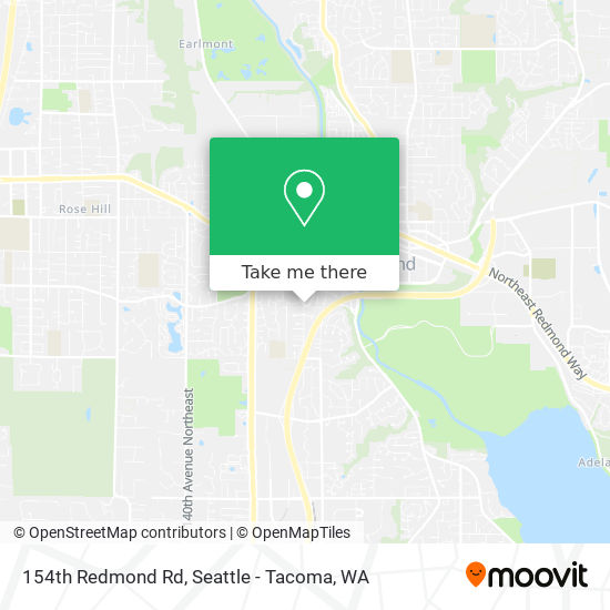 154th Redmond Rd map