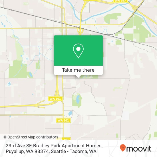 23rd Ave SE Bradley Park Apartment Homes, Puyallup, WA 98374 map