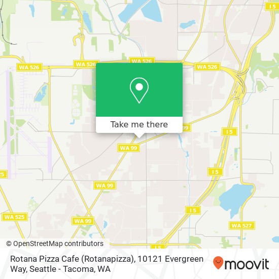 Mapa de Rotana Pizza Cafe (Rotanapizza), 10121 Evergreen Way