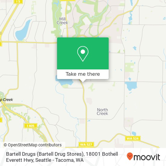 Bartell Drugs (Bartell Drug Stores), 18001 Bothell Everett Hwy map