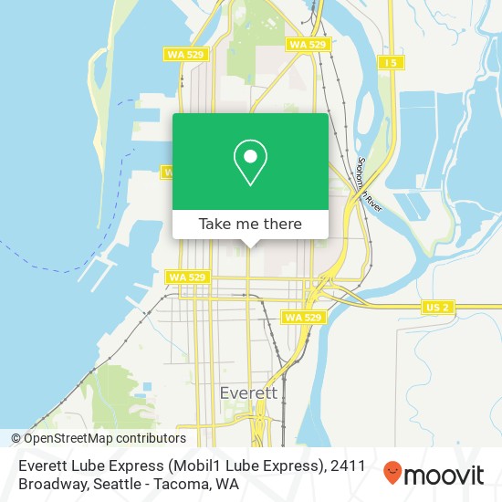 Everett Lube Express (Mobil1 Lube Express), 2411 Broadway map