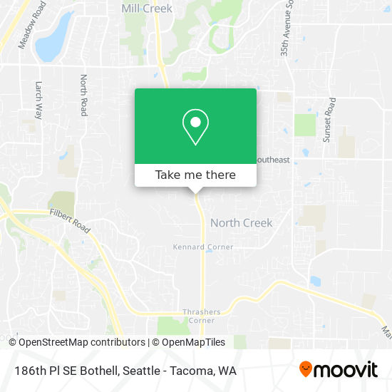 Mapa de 186th Pl SE Bothell