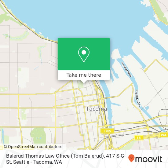 Mapa de Balerud Thomas Law Office (Tom Balerud), 417 S G St