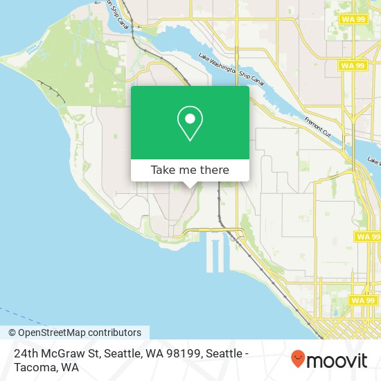 Mapa de 24th McGraw St, Seattle, WA 98199