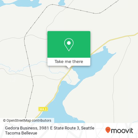 Mapa de Gedora Business, 3981 E State Route 3