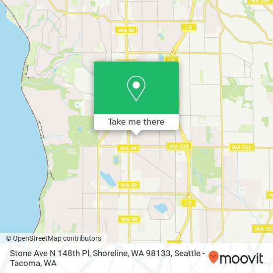 Stone Ave N 148th Pl, Shoreline, WA 98133 map