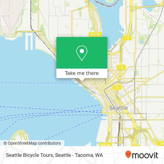Mapa de Seattle Bicycle Tours