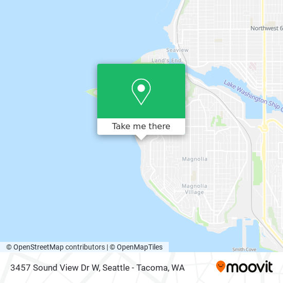 Mapa de 3457 Sound View Dr W