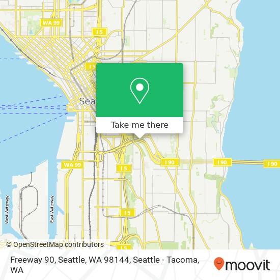 Freeway 90, Seattle, WA 98144 map