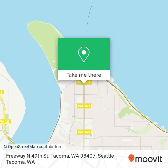 Freeway  N 49th St, Tacoma, WA 98407 map