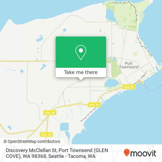 Discovery McClellan St, Port Townsend (GLEN COVE), WA 98368 map