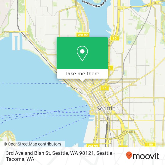 Mapa de 3rd Ave and Blan St, Seattle, WA 98121
