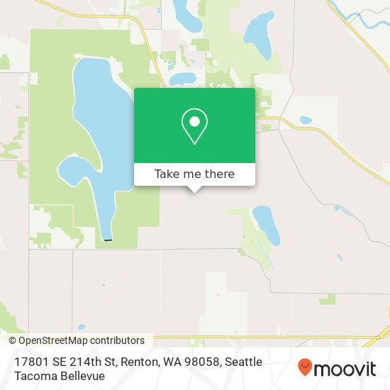 Mapa de 17801 SE 214th St, Renton, WA 98058