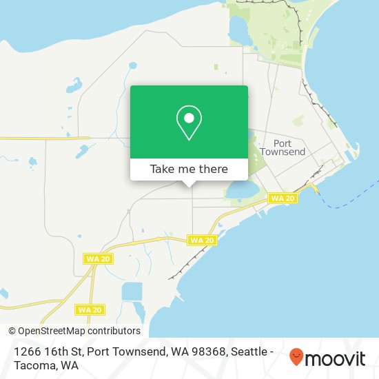Mapa de 1266 16th St, Port Townsend, WA 98368