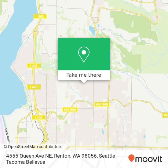 4555 Queen Ave NE, Renton, WA 98056 map