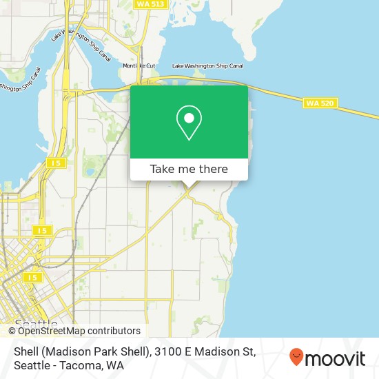 Shell (Madison Park Shell), 3100 E Madison St map