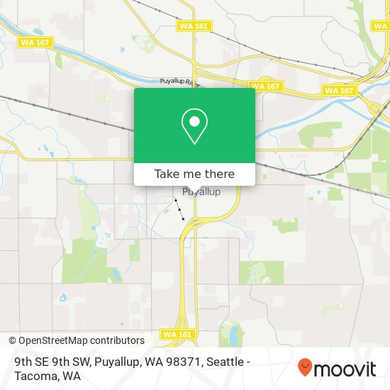 Mapa de 9th SE 9th SW, Puyallup, WA 98371