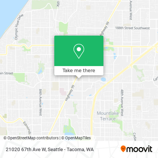 Mapa de 21020 67th Ave W