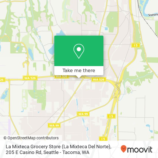 Mapa de La Mixteca Grocery Store (La Mixteca Del Norte), 205 E Casino Rd
