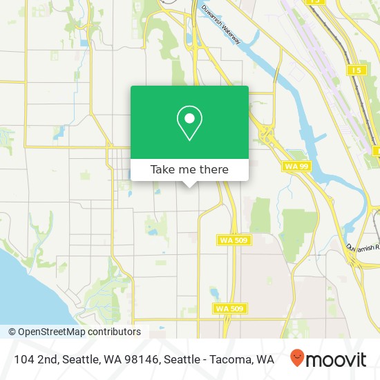 Mapa de 104 2nd, Seattle, WA 98146