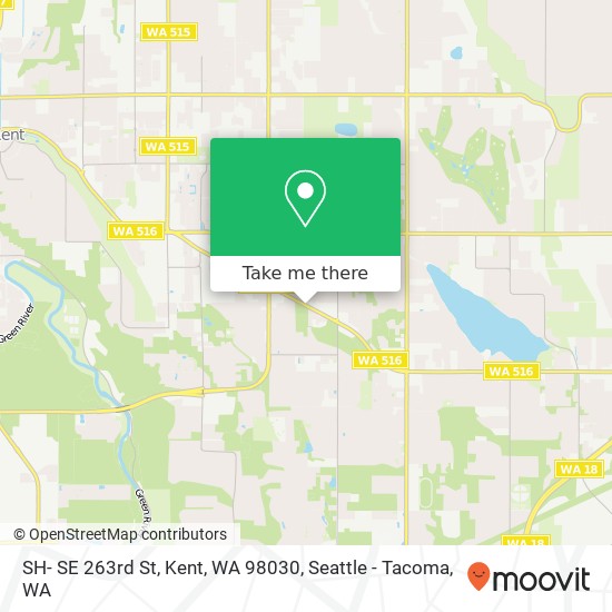 SH- SE 263rd St, Kent, WA 98030 map