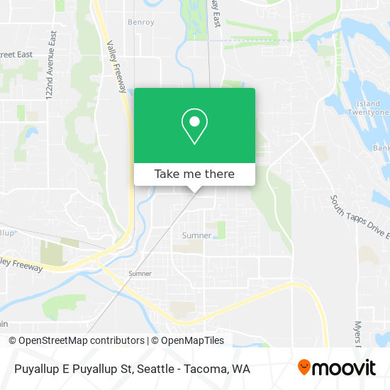 Mapa de Puyallup E Puyallup St