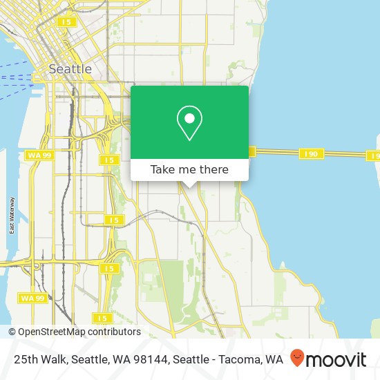 Mapa de 25th Walk, Seattle, WA 98144