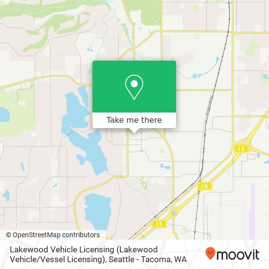 Mapa de Lakewood Vehicle Licensing