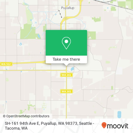 Mapa de SH-161 94th Ave E, Puyallup, WA 98373