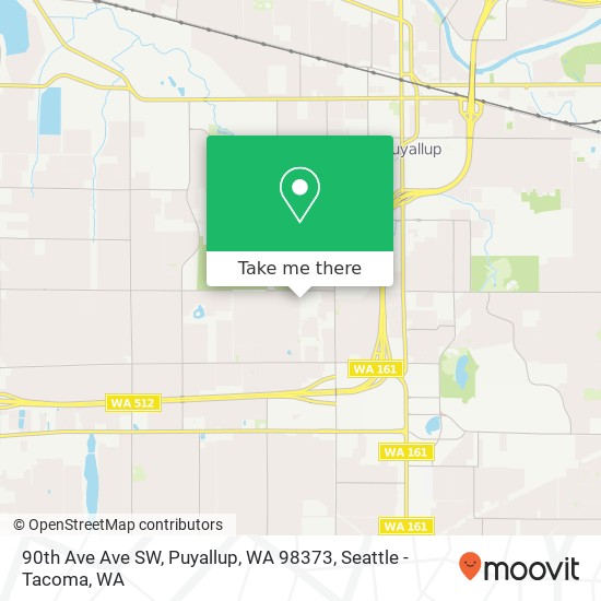 90th Ave Ave SW, Puyallup, WA 98373 map