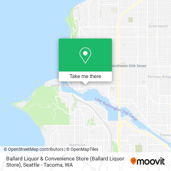 Mapa de Ballard Liquor & Convenience Store