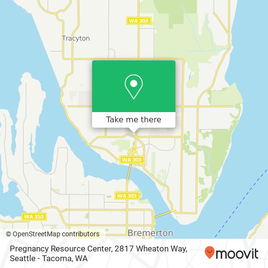 Mapa de Pregnancy Resource Center, 2817 Wheaton Way