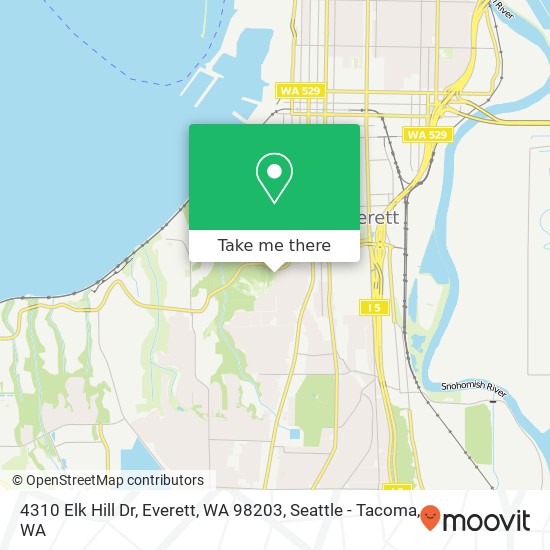 Mapa de 4310 Elk Hill Dr, Everett, WA 98203