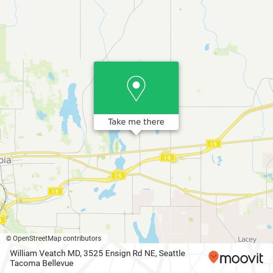 Mapa de William Veatch MD, 3525 Ensign Rd NE