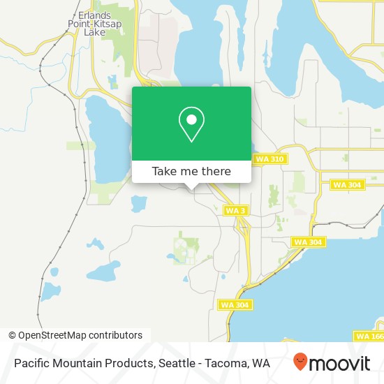Pacific Mountain Products map