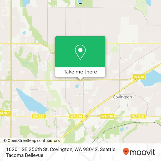 16201 SE 256th St, Covington, WA 98042 map