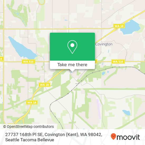 Mapa de 27737 168th Pl SE, Covington (Kent), WA 98042