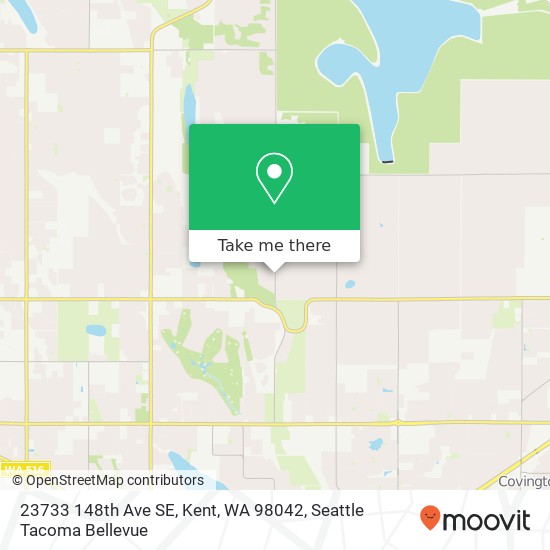 Mapa de 23733 148th Ave SE, Kent, WA 98042