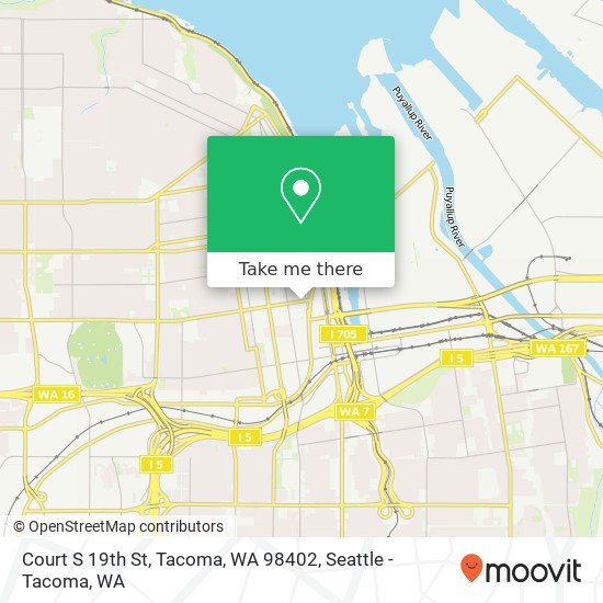 Mapa de Court S 19th St, Tacoma, WA 98402