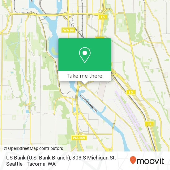 US Bank (U.S. Bank Branch), 303 S Michigan St map